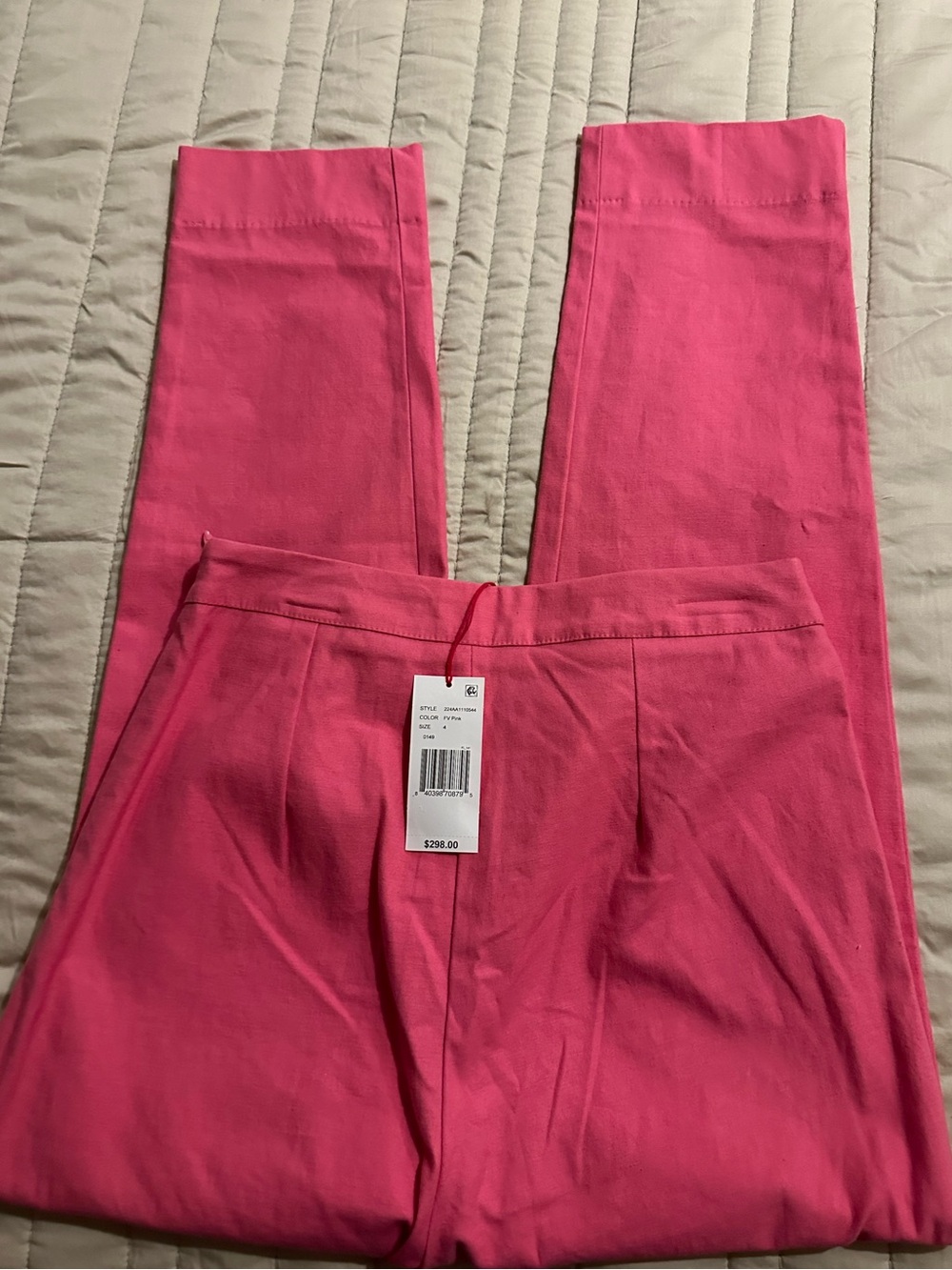 NWT Frances Valentine Lucy Cigarette Pant in Pink - Picture 4 of 10
